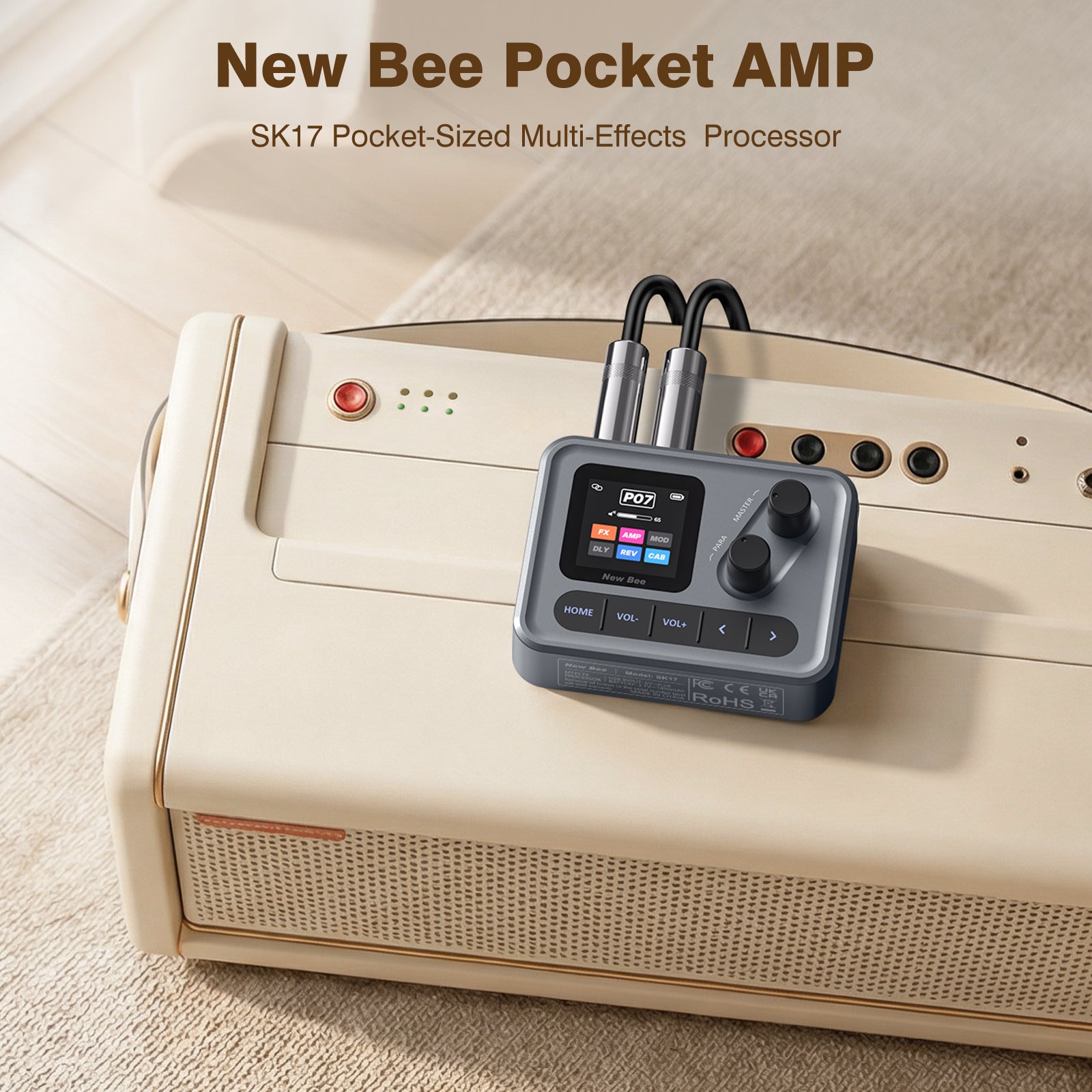 New Bee Pocket AMP Multi Effects Processor SK17