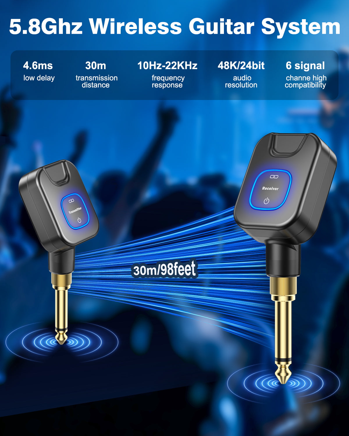 New Bee Wireless Guitar System WJ25