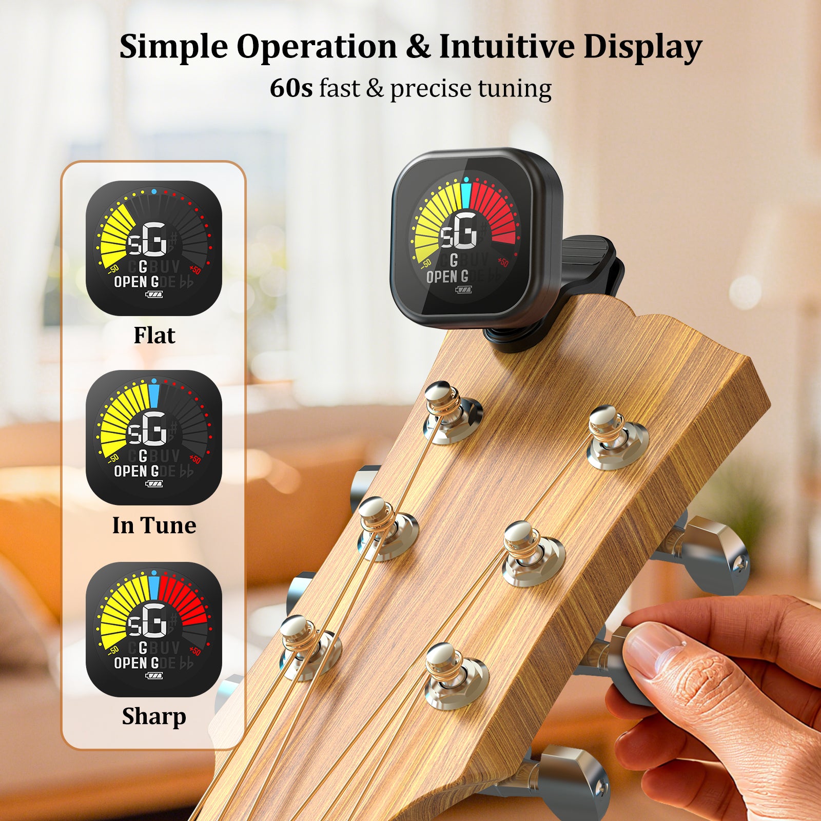 New Bee Guitar Tuner Clip GT30