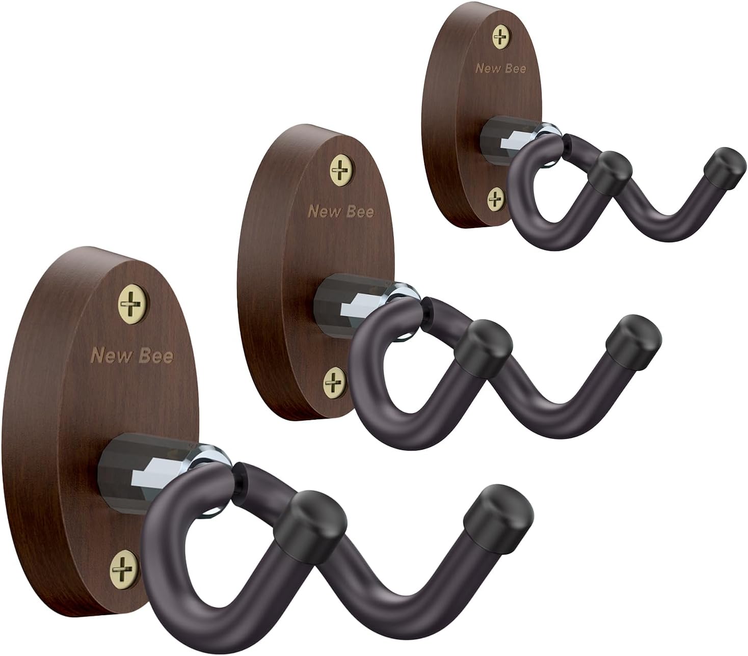 New Bee Wall Mount Wood Guitar Hanger GH01