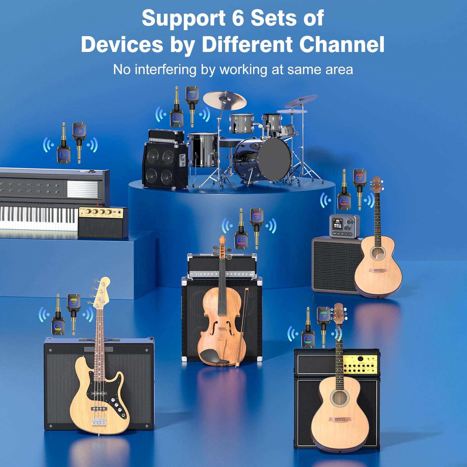 New Bee Wireless Guitar System WJ25