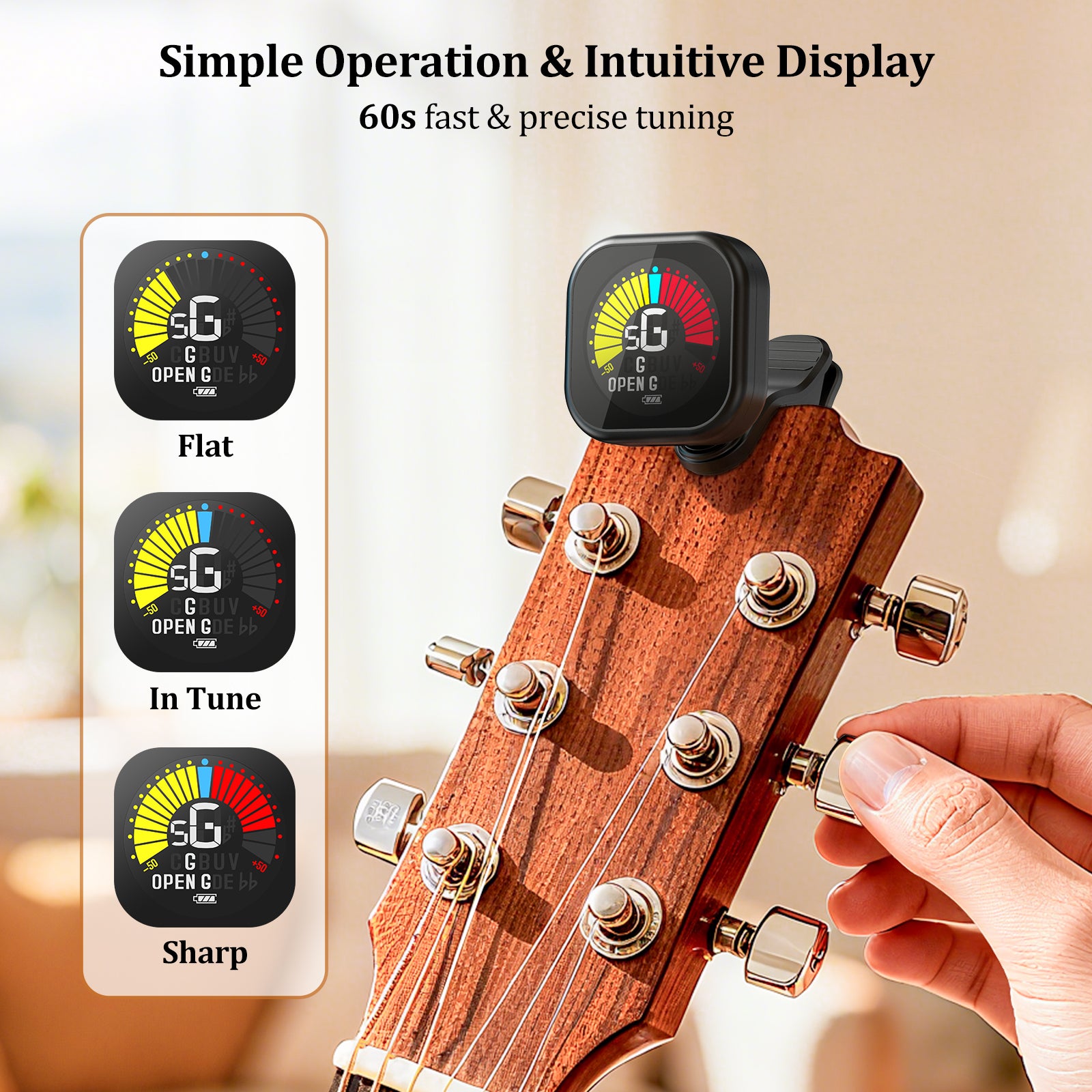 New Bee Guitar Tuner Clip GT30