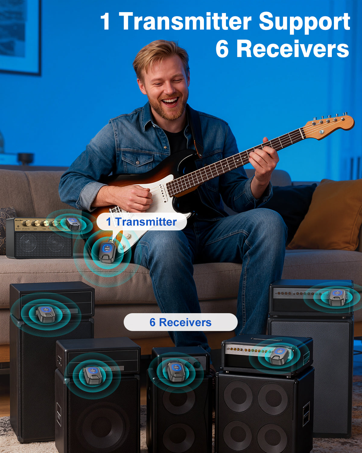 New Bee Wireless Guitar System WJ25