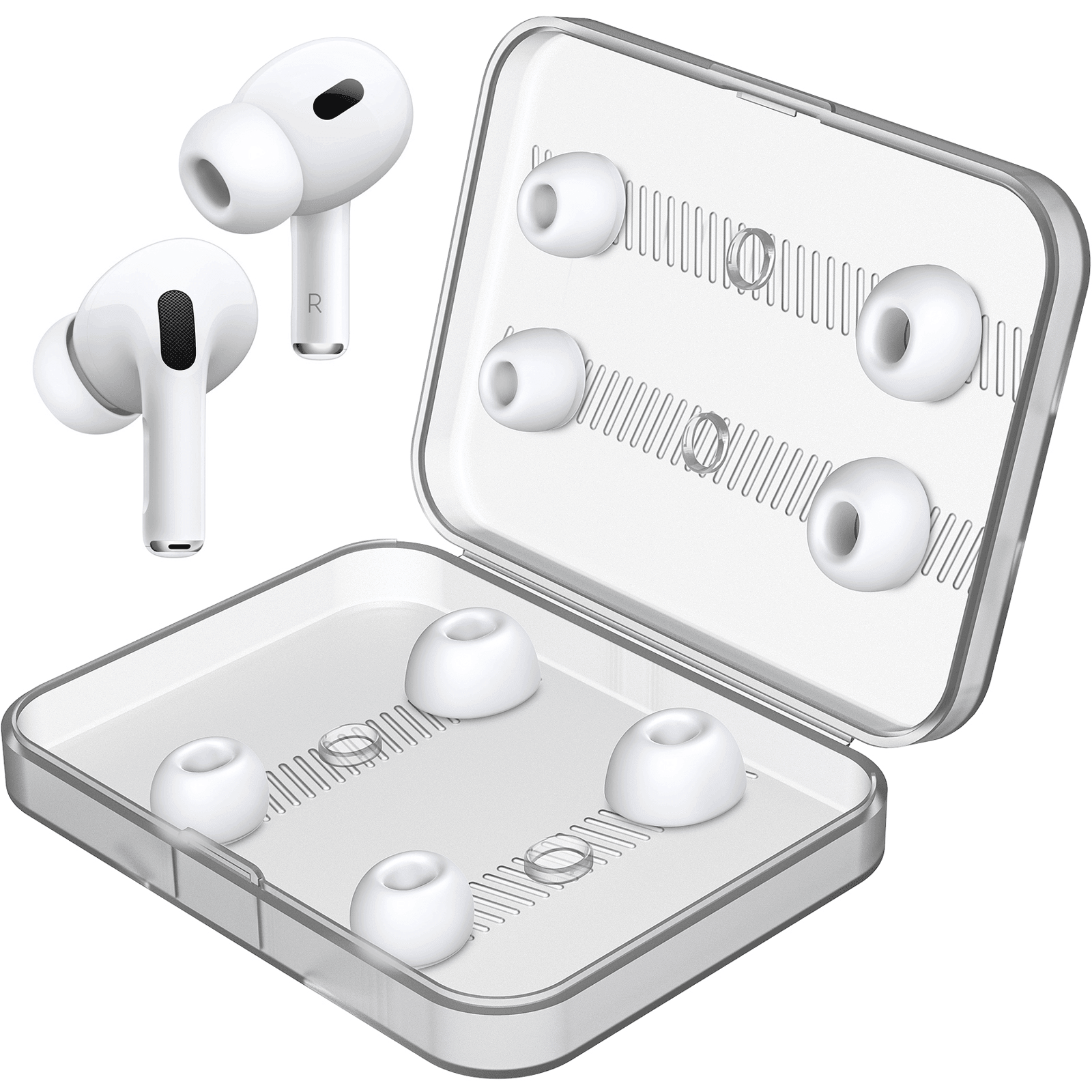 AirPods Pro Replacement Ear Tips（XS-S-M-L） - New Bee