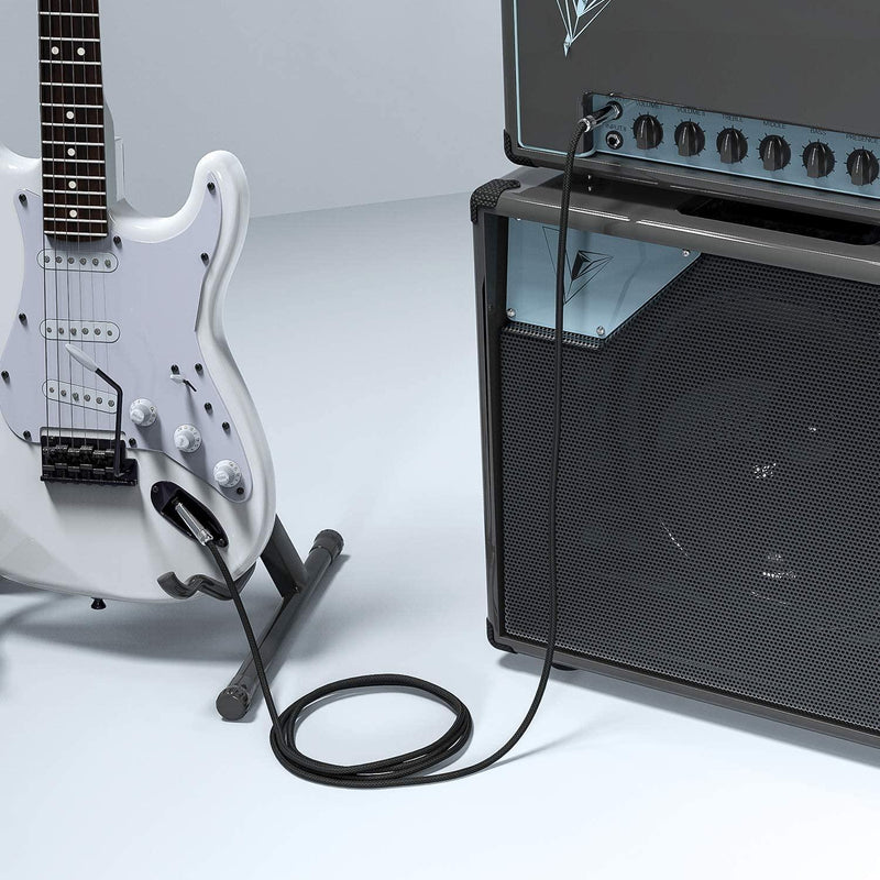 Guitar Cable 10 ft New Bee Electric Instrument Cable Bass AMP Cord 1/4 Straight to Straight for Electric Guitar, Bass Guitar, Electric Mandolin, Pro Audio