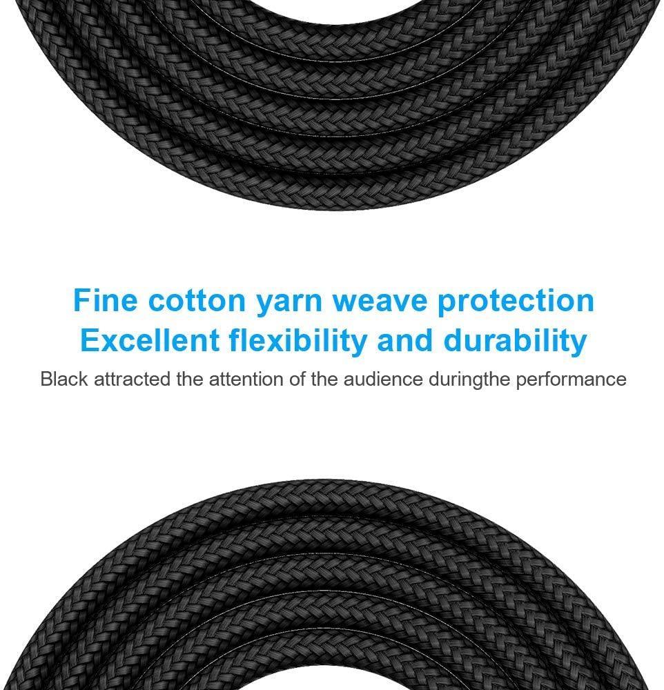 Guitar Cable 20 ft New Bee Electric Instrument Cable Bass AMP Cord 1/4 Straight to Straight for Electric Guitar, Bass Guitar, Electric Mandolin, Pro Audio