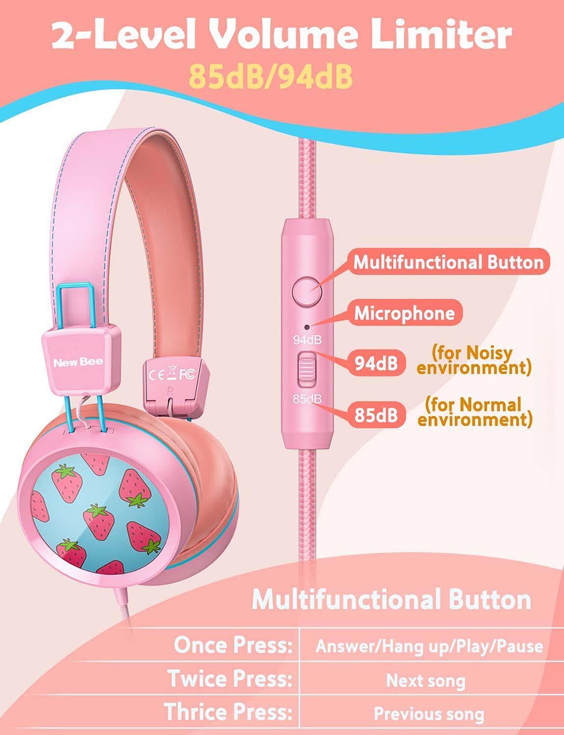 KH-20 Kids Headphones - New Bee