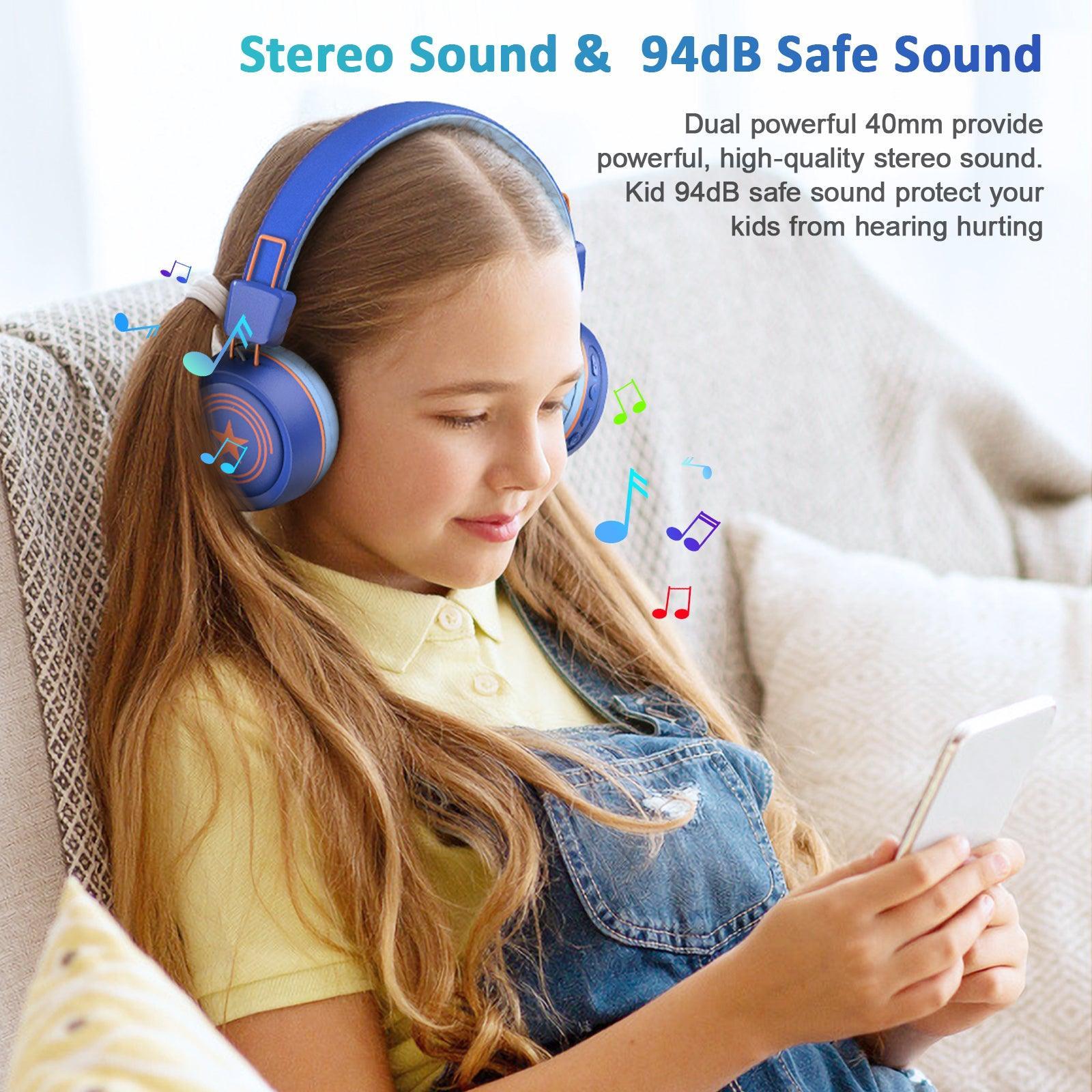 Kids Bluetooth Headphone Blue