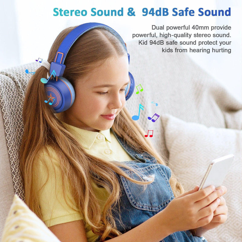 Kids Bluetooth Headphone Blue