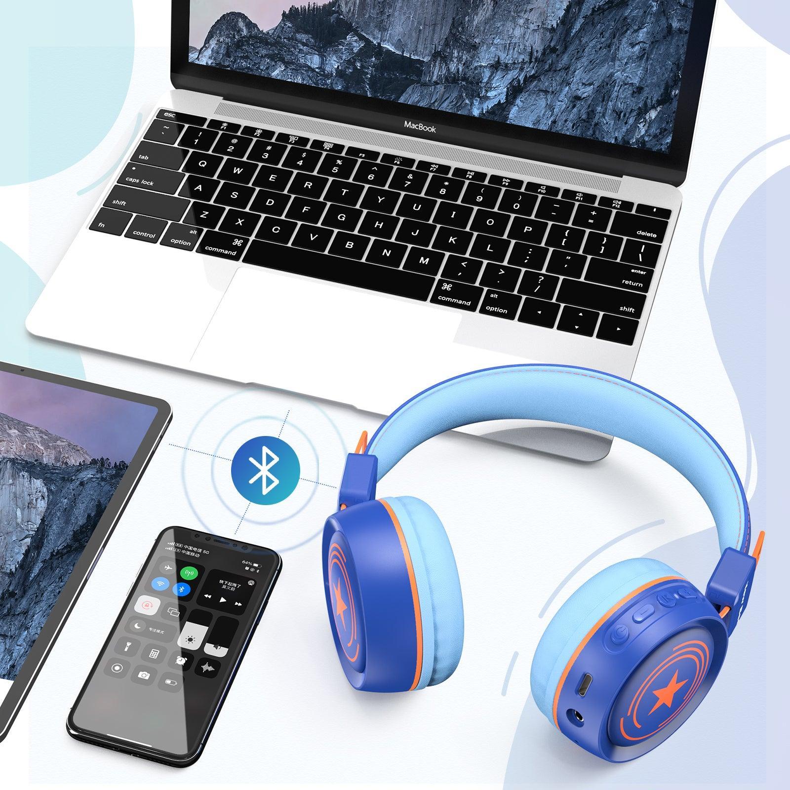 Kids Bluetooth Headphone Blue