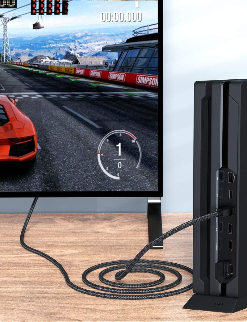 Optical Audio Cable 10ft New Bee Digital Toslink Cable 24K Gold-Plated Nylon Braided S/PDIF Cable for Home Theater, Sound Bar, TV, PS4, Xbox, Playstation