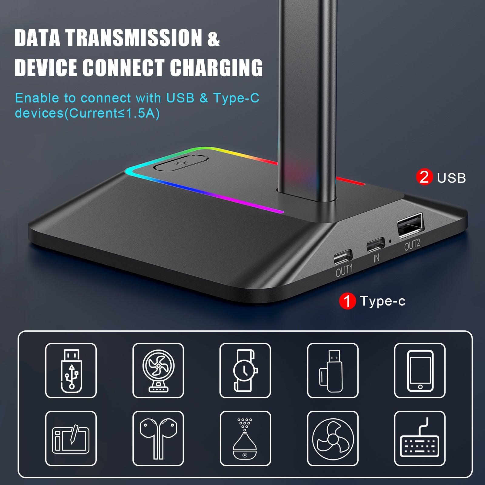 RGB Headphone Stand Z8 - New Bee